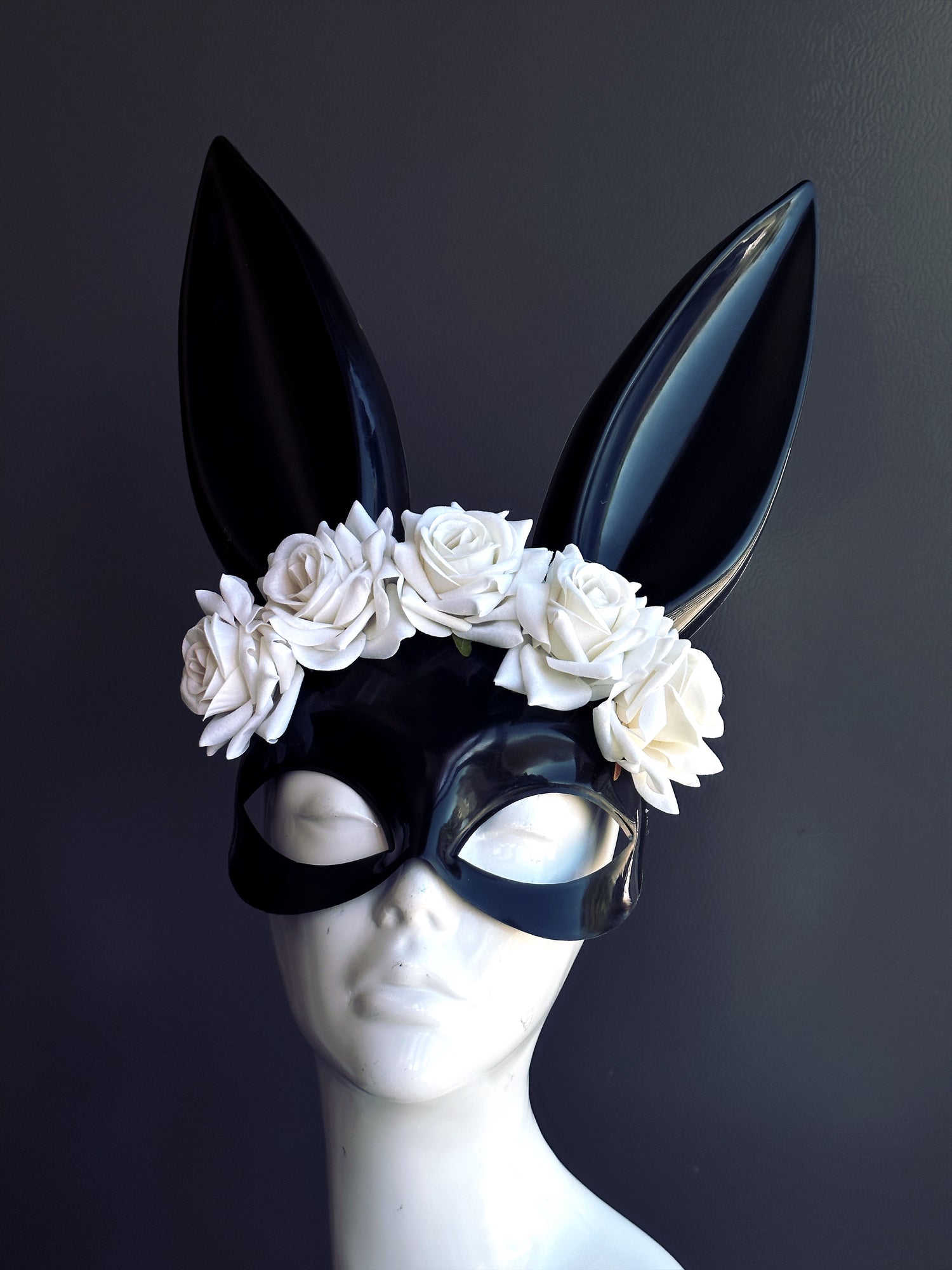 Bunny Mask / White Roses