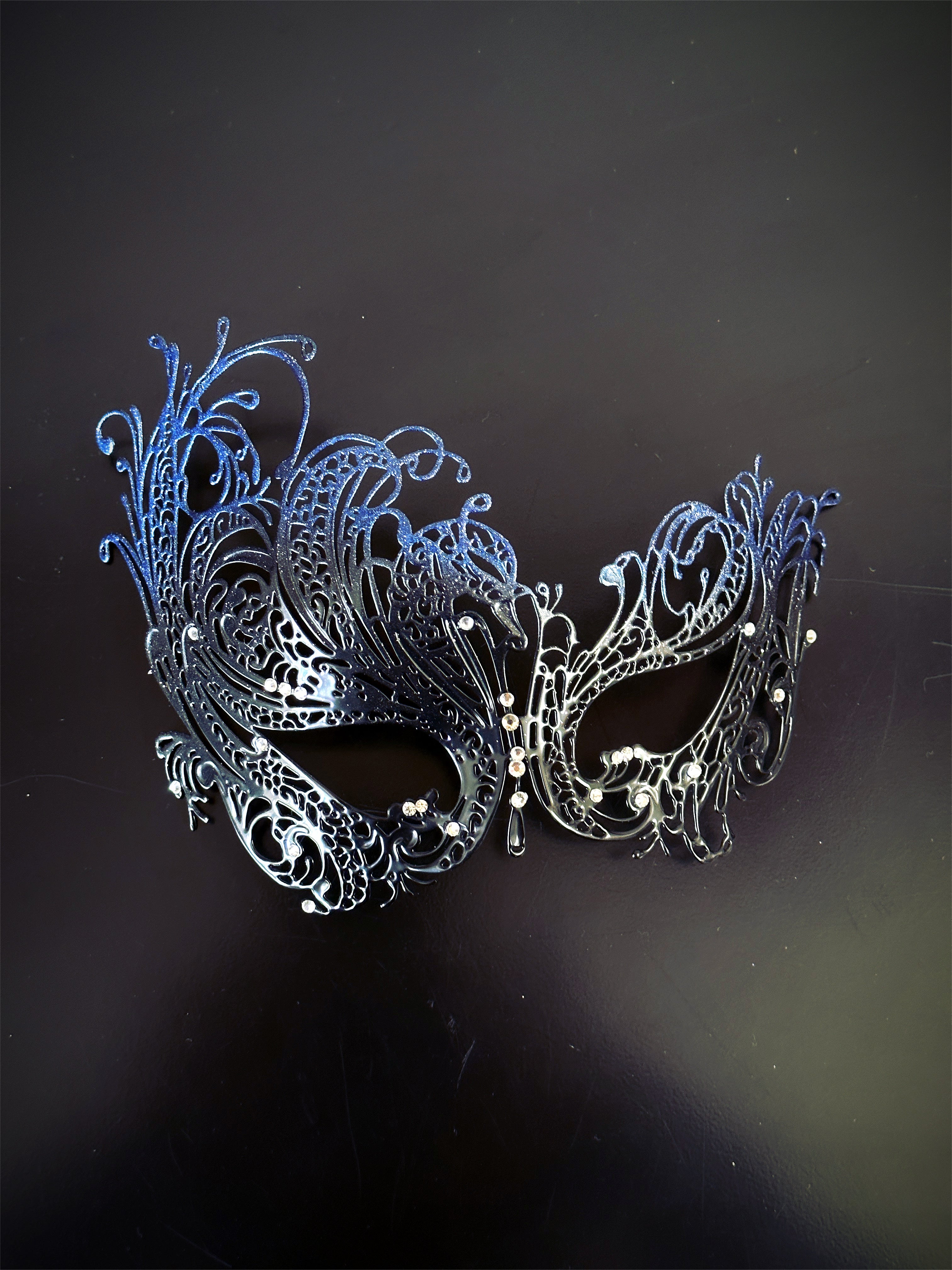 Ombre Rhinestone mask