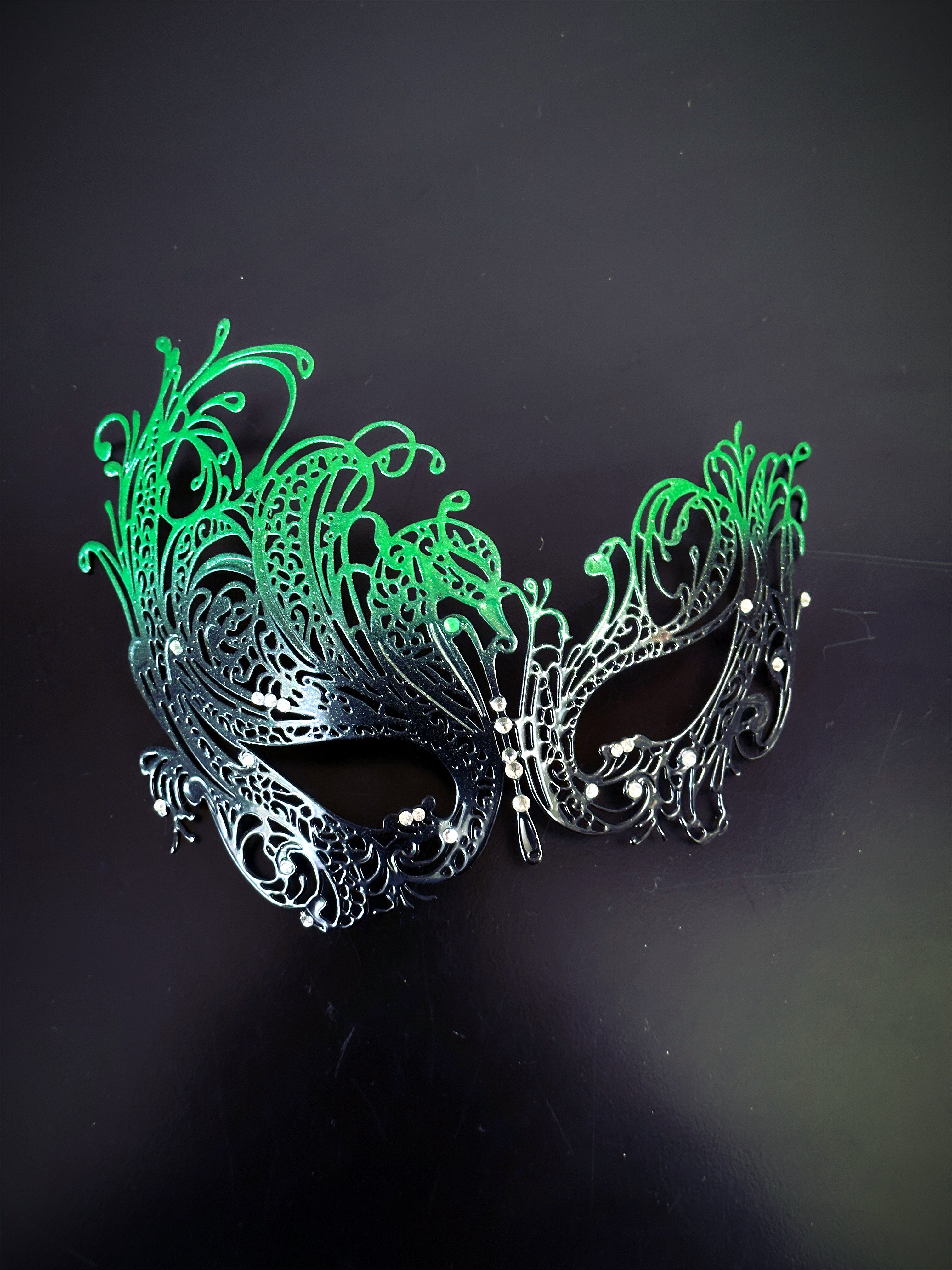 Ombre Rhinestone mask