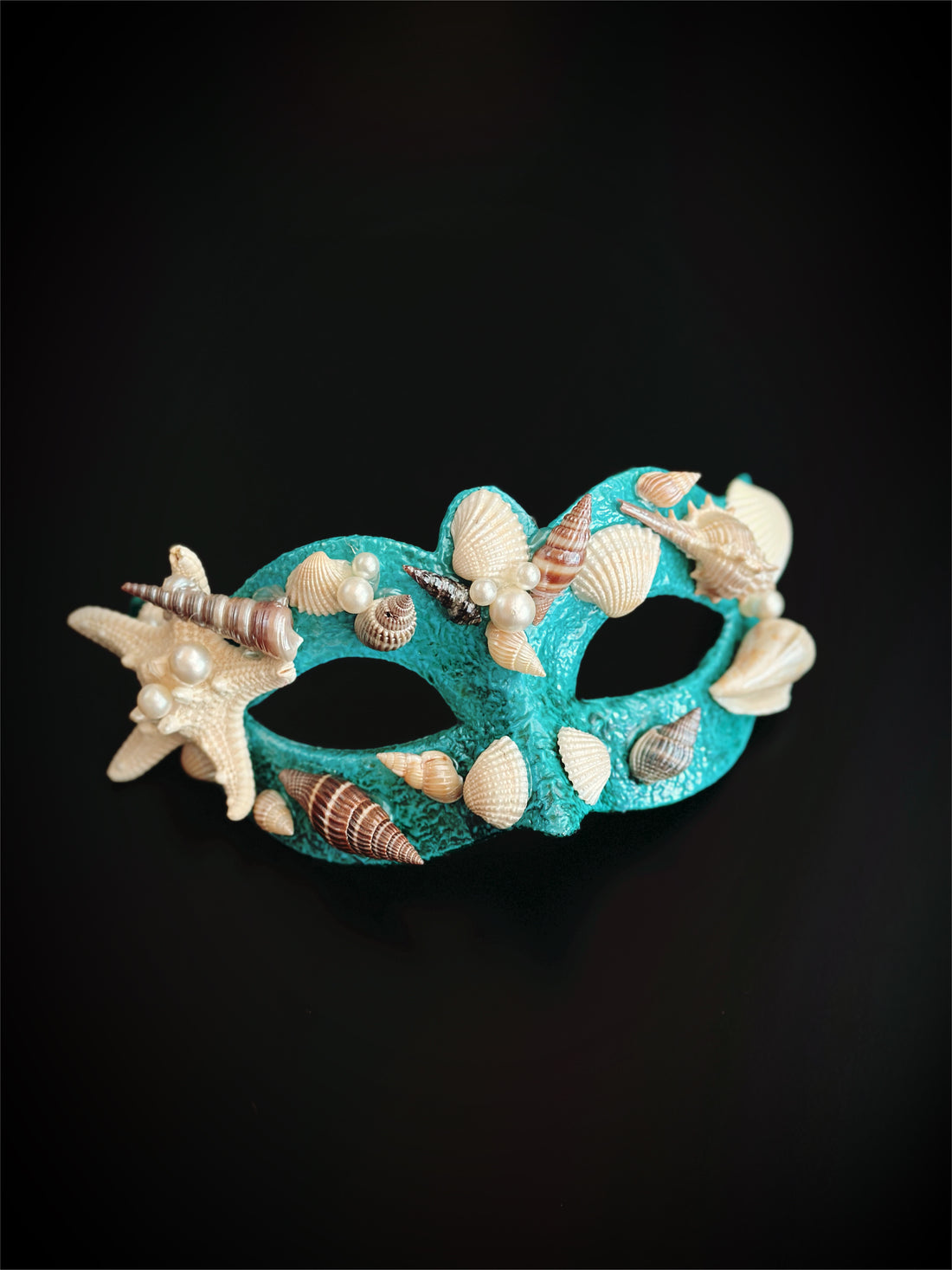 Ocean King &amp; Queen Masks - Turquoise