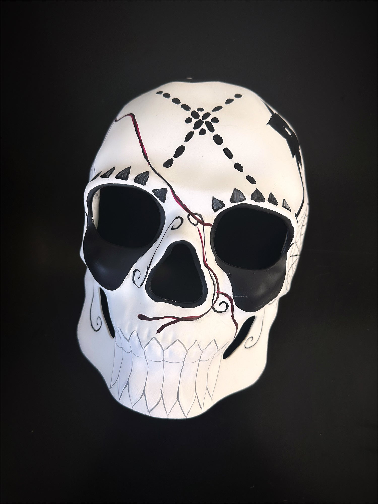 Couples Skull Mask - Black/White