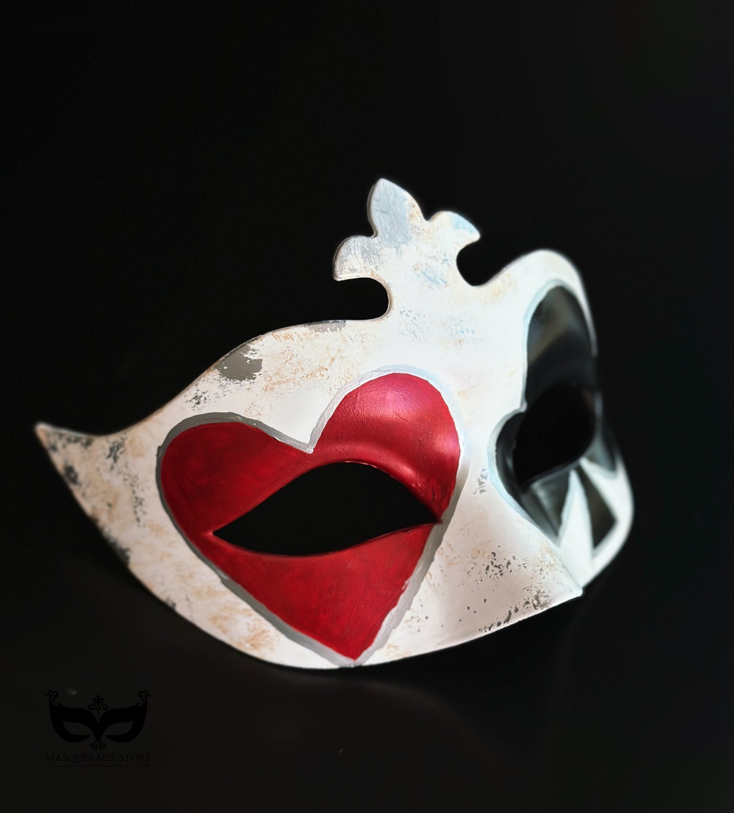 Harlequin Royale – Heart &amp; Club Women’s Mask
