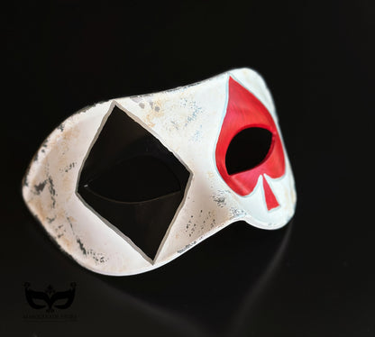 Harlequin Spade &amp; Diamond Mask