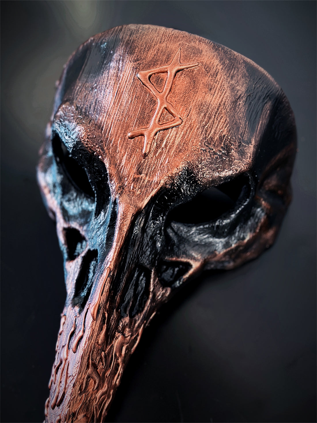 Warrior Bind Rune Mask - Copper/Black