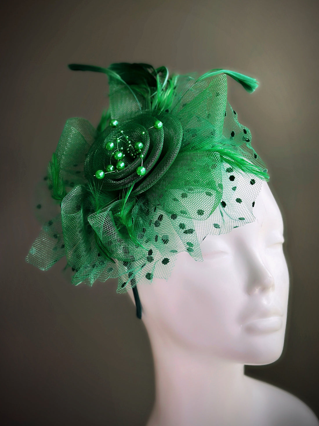 Emerald Bloom Fascinator