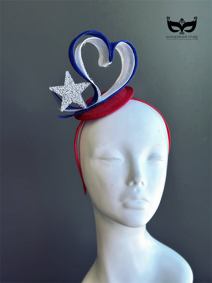 Liberty Heart Fascinator