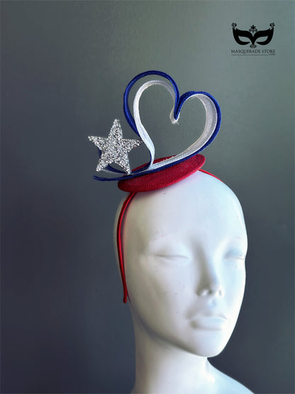 Liberty Heart Fascinator