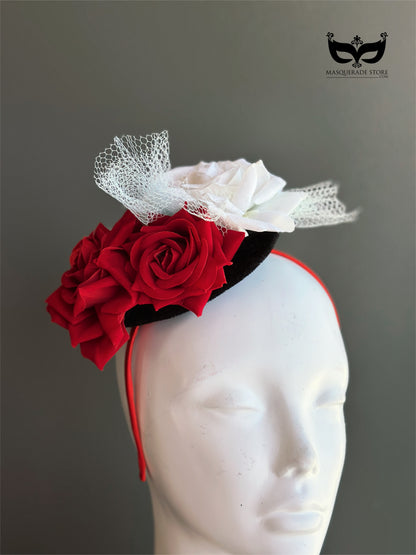Midnight Rose Soirée Fascinator