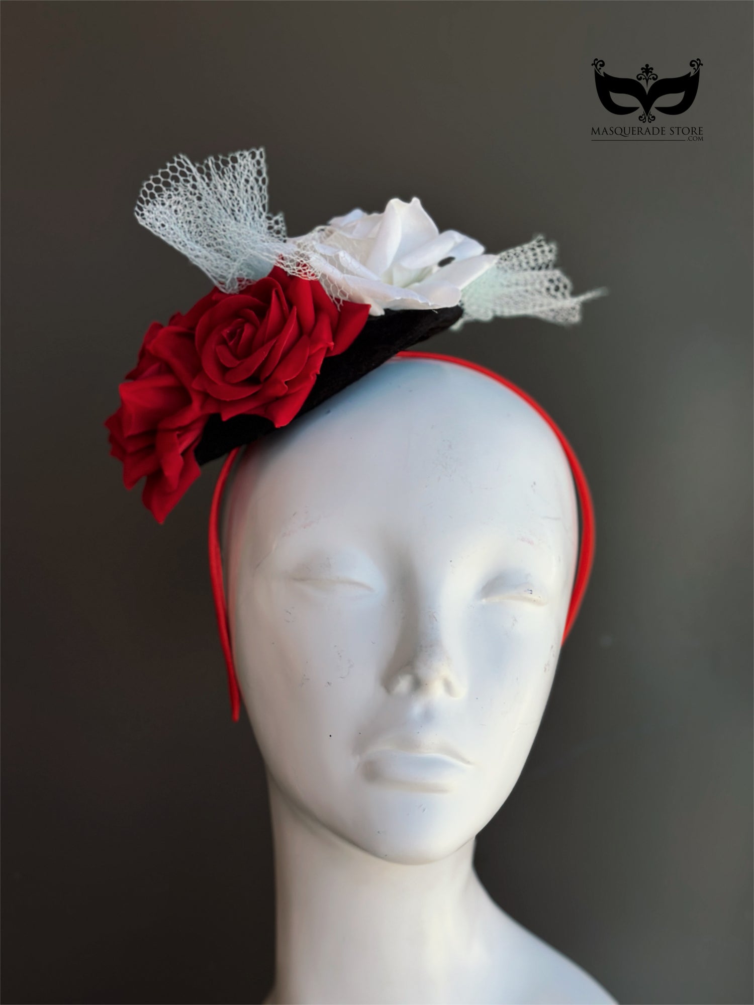 Midnight Rose Soirée Fascinator