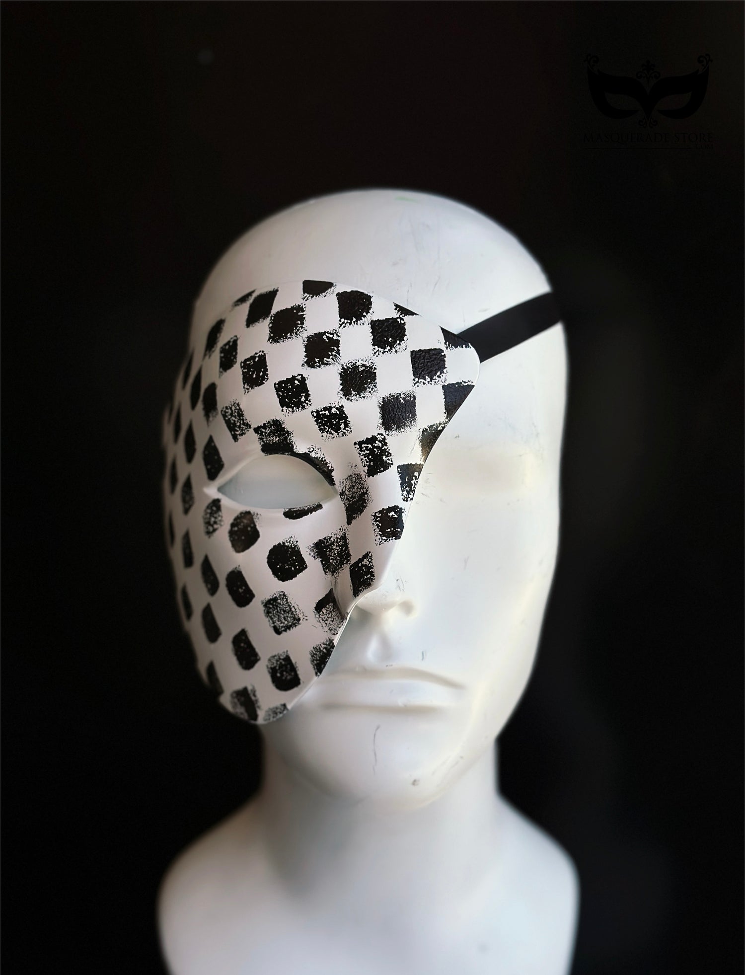 Monochrome Masquerade – Couples Mask Set