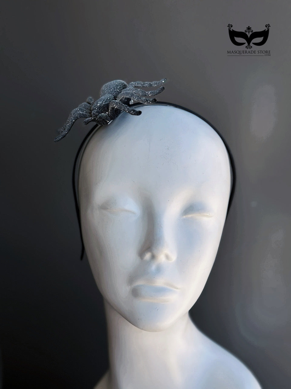 Nocturne Spider Halo – Silver Halloween Headband