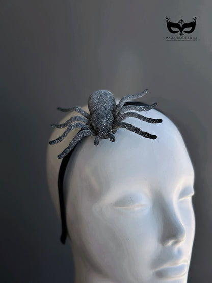 Nocturne Spider Halo – Silver Halloween Headband