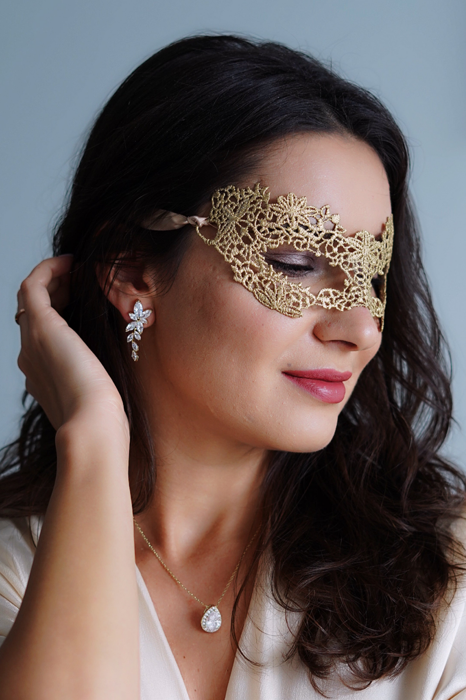 Princess Lace Mask - Gold