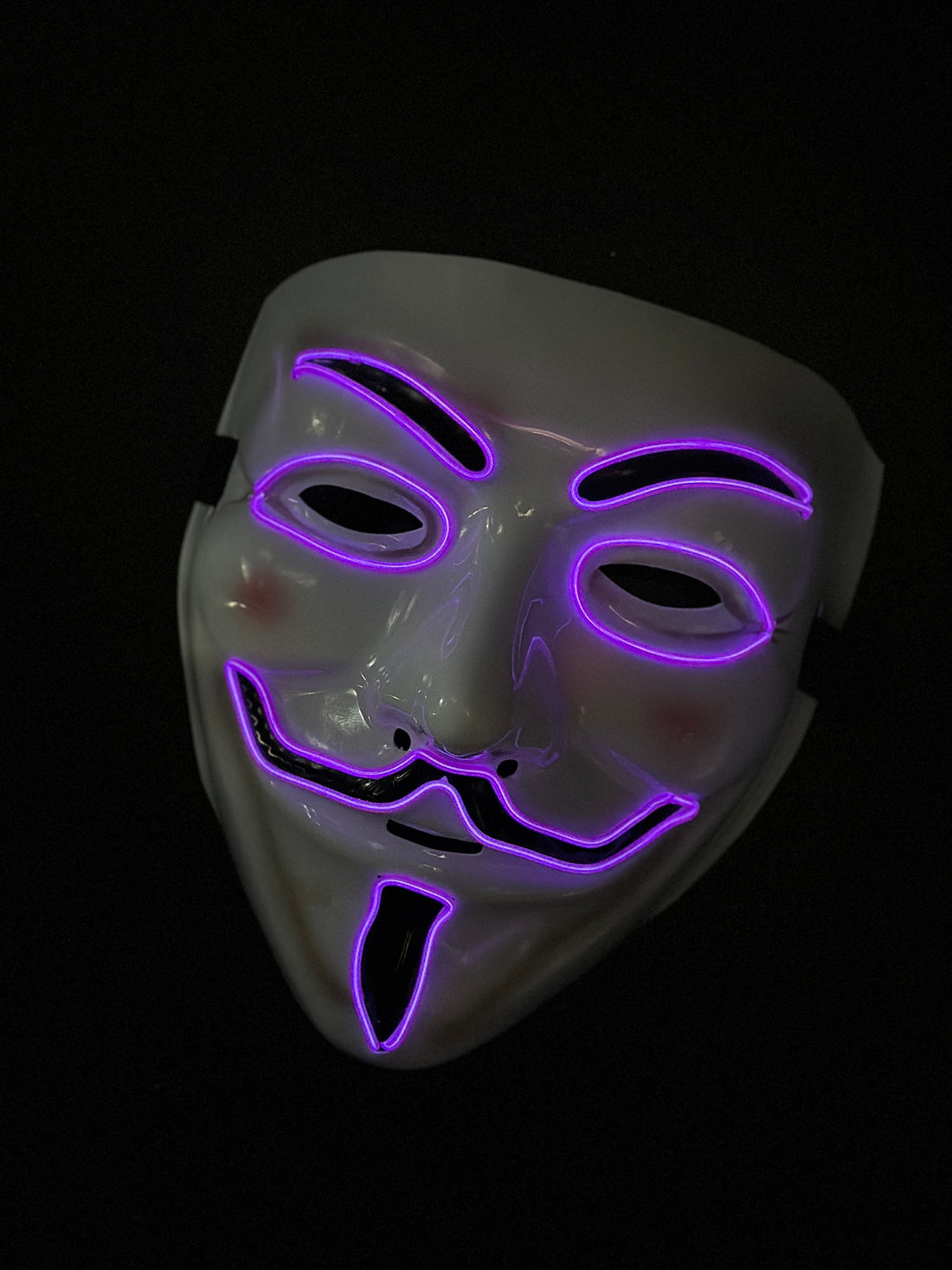 Neon Anonymous - Purple Voltage LED Mask