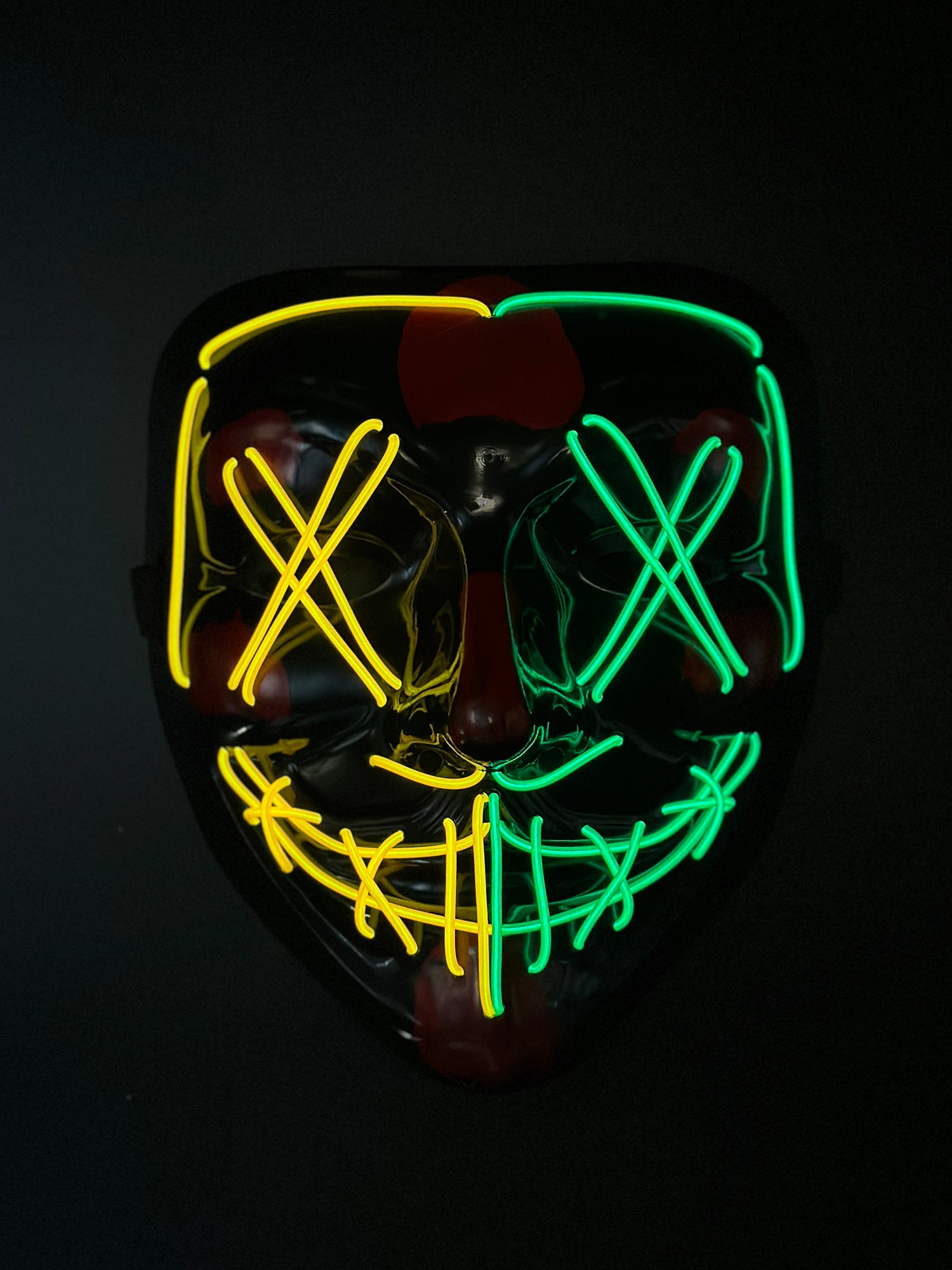 Neon Voltage - Yellow Green LED Mask