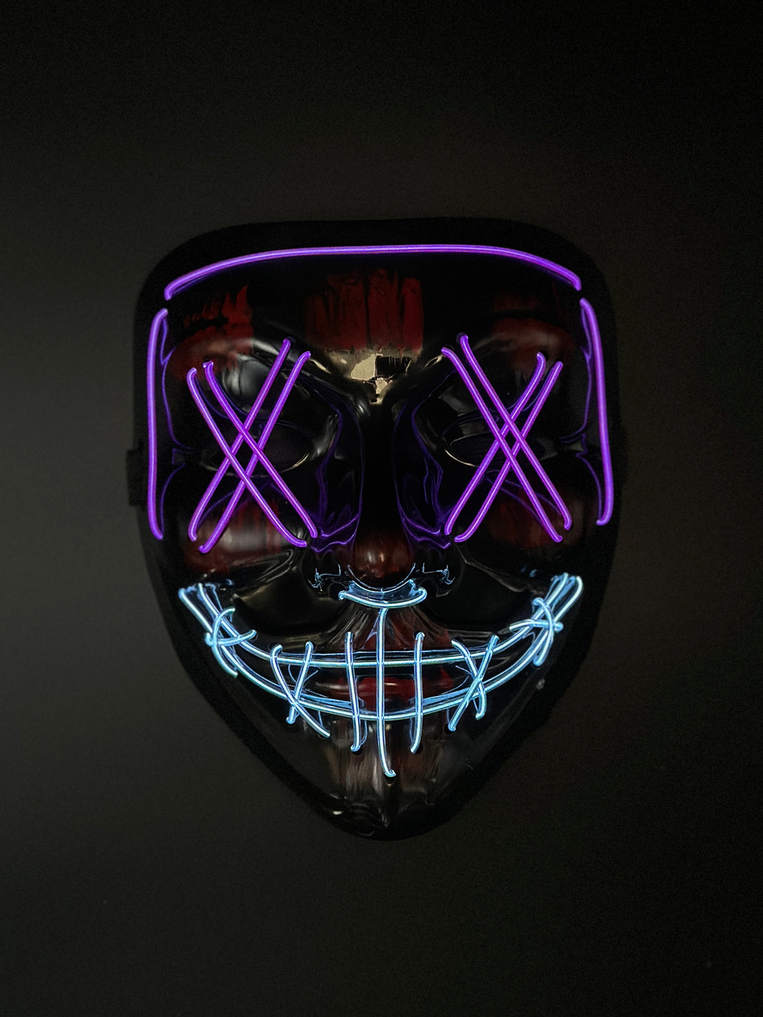 Neon Voltage - Purple Blue LED Mask