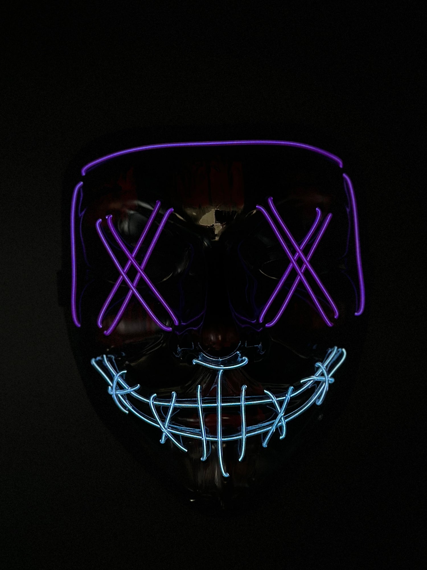 Neon Voltage - Purple Blue LED Mask