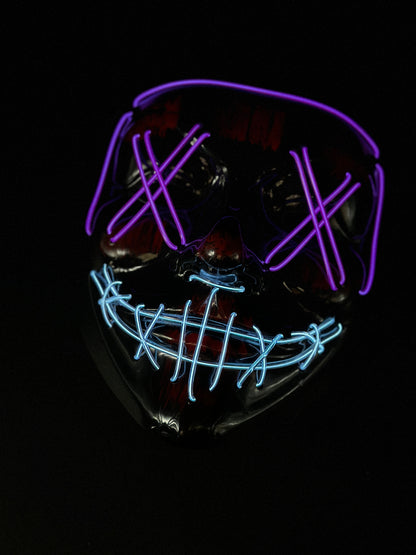 Neon Voltage - Purple Blue LED Mask