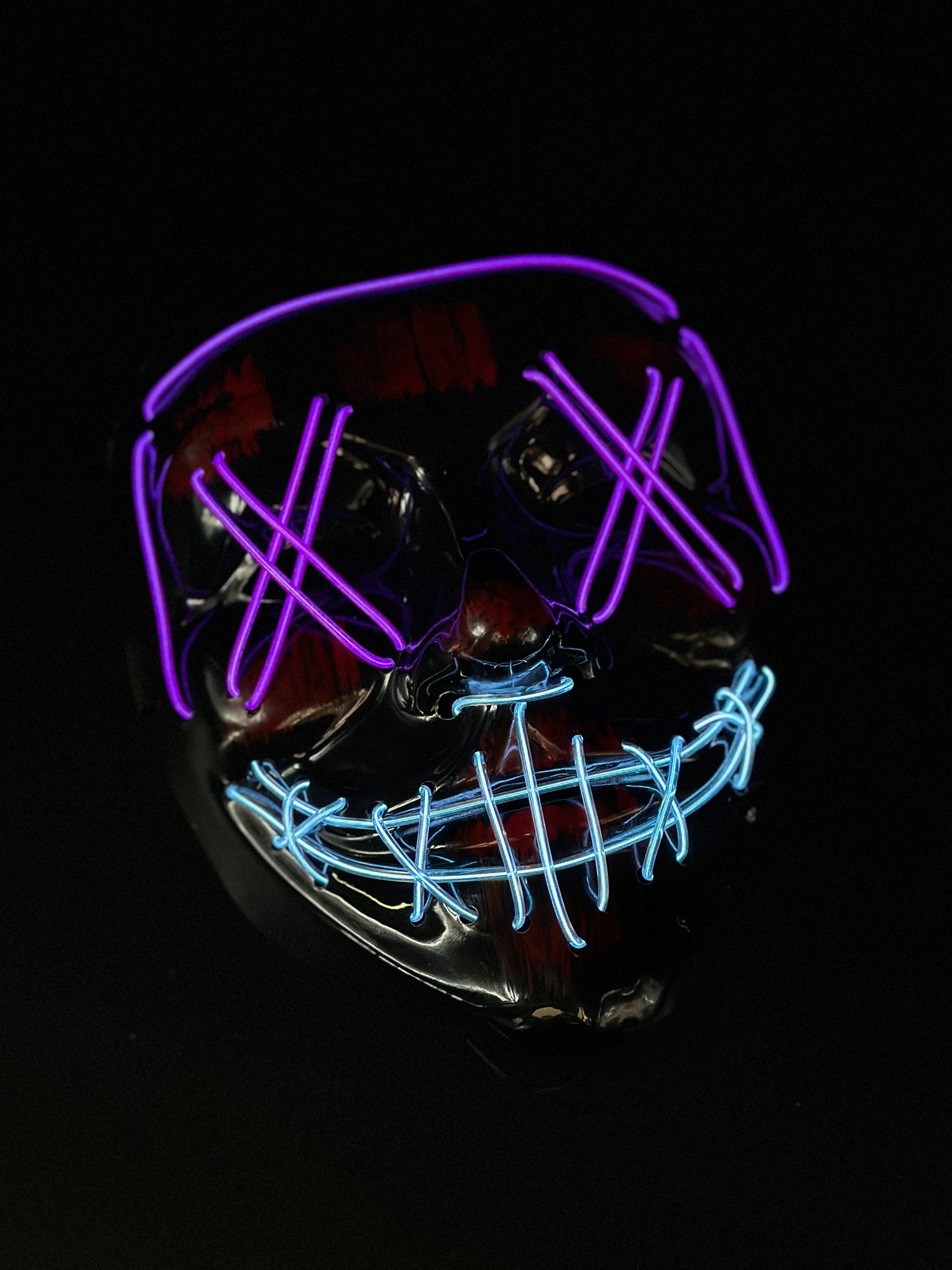 Neon Voltage - Purple Blue LED Mask