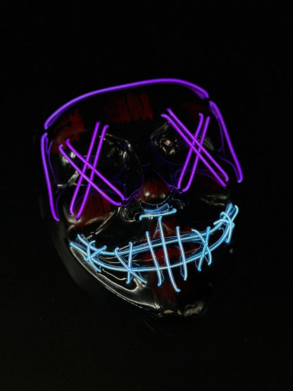 Neon Voltage - Purple Blue LED Mask