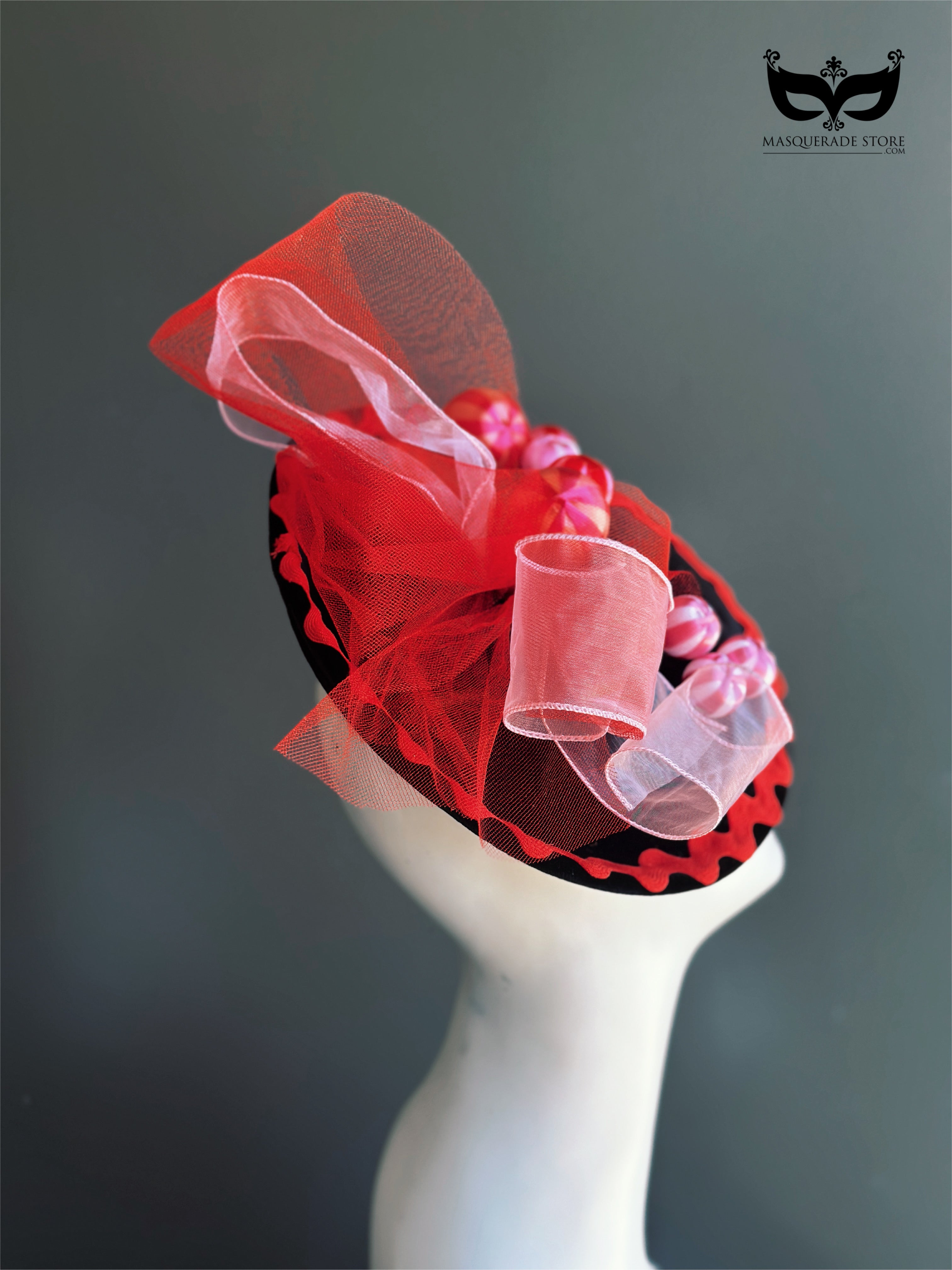 Midnight Bauble Holiday Fascinator