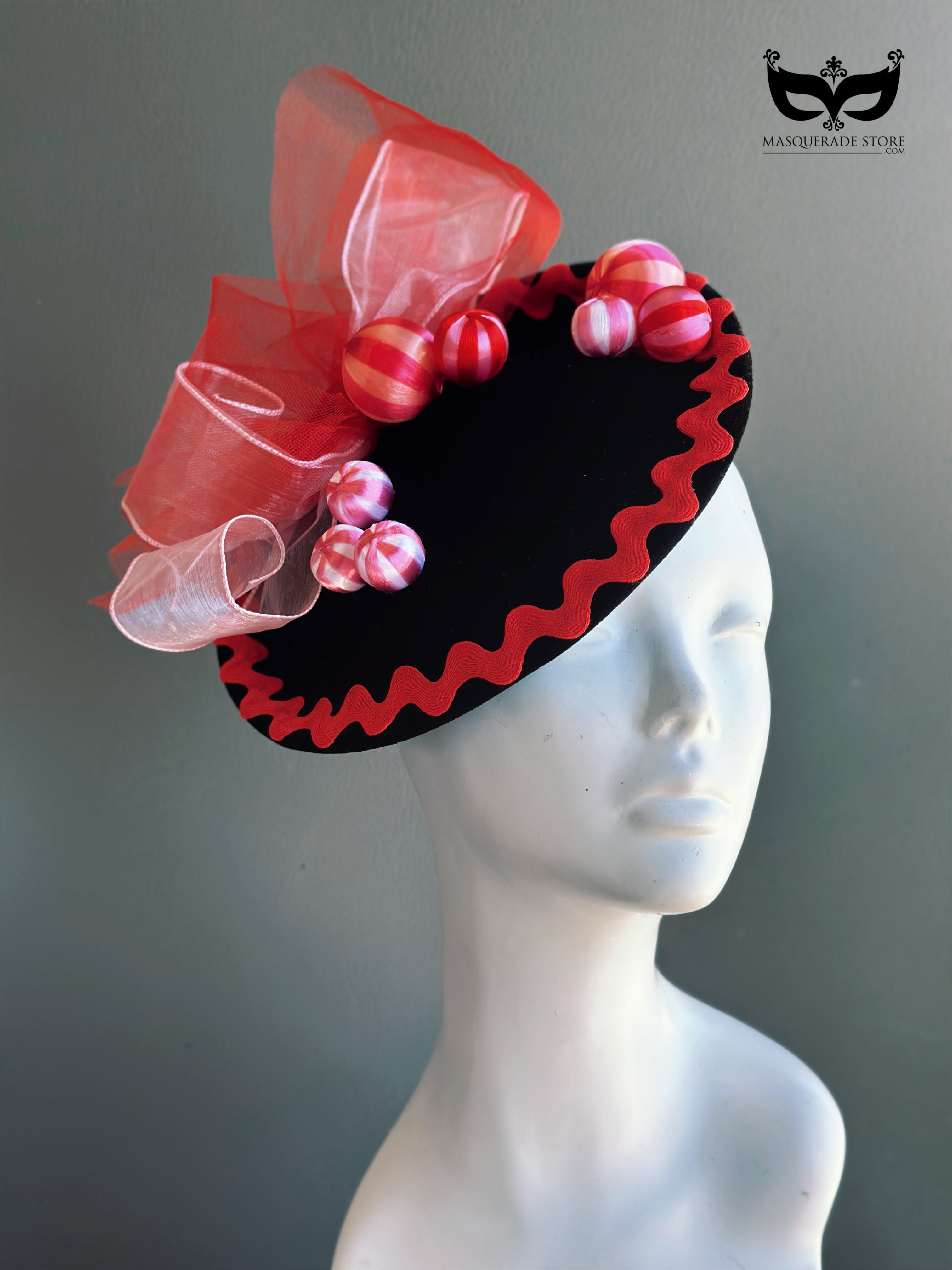 Midnight Bauble Holiday Fascinator
