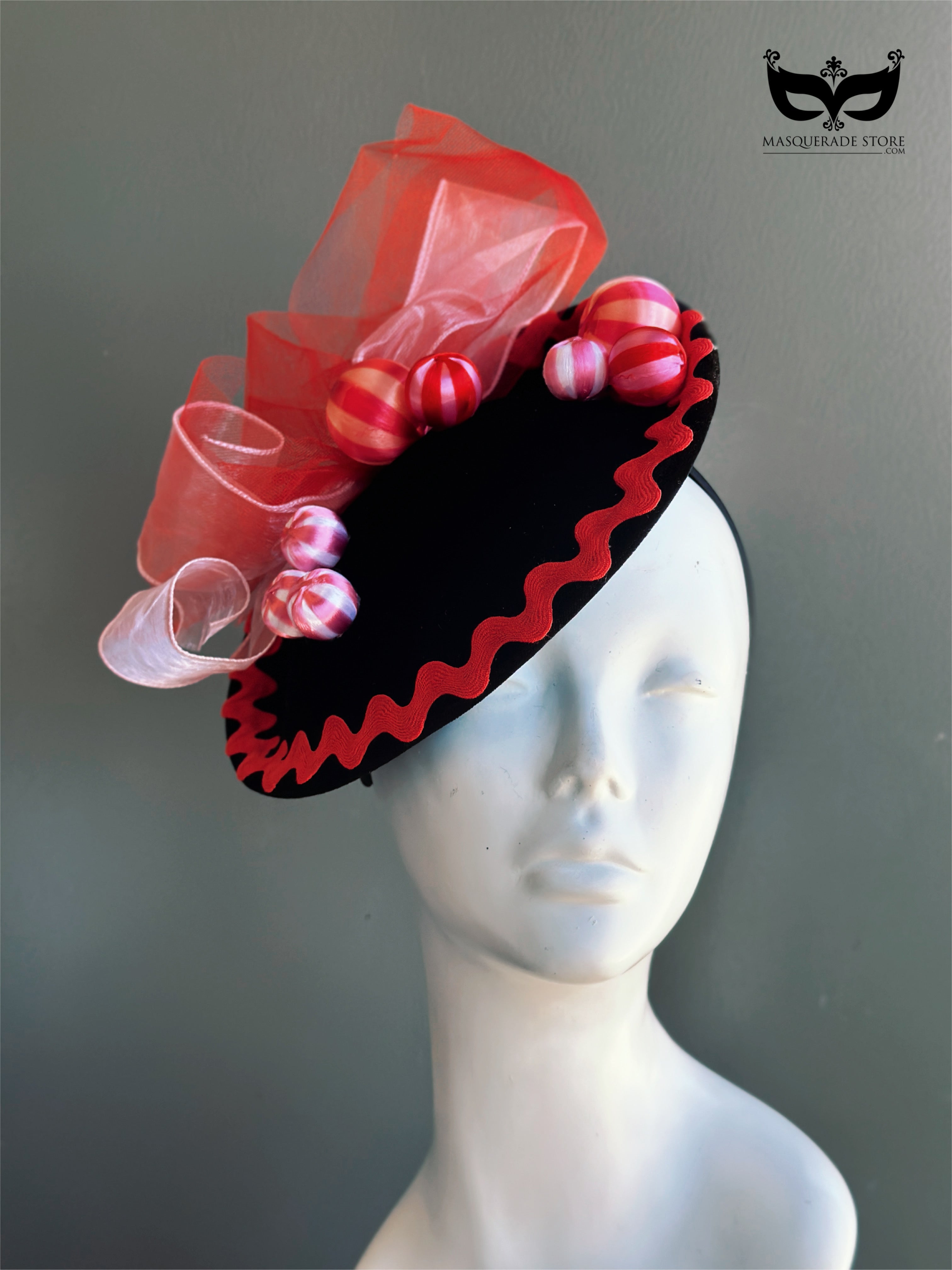 Midnight Bauble Holiday Fascinator