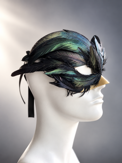 Raven Wing Masquerade Mask
