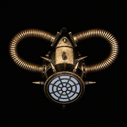 Golden Ironveil Steampunk Gas Mask