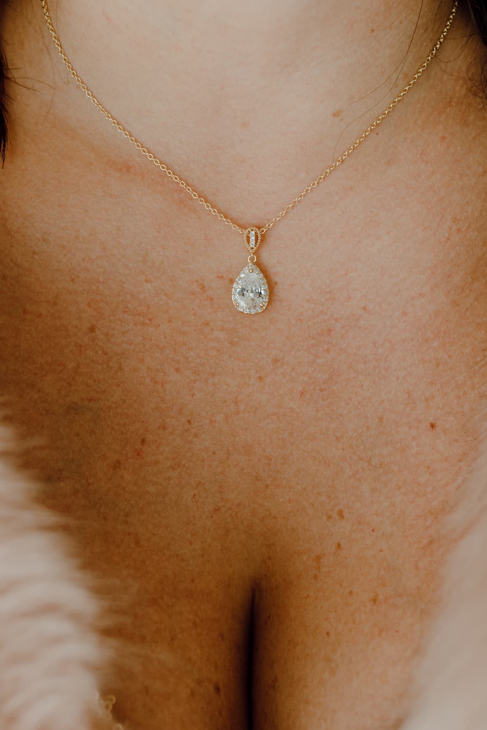 Teardrop Crystal Necklace