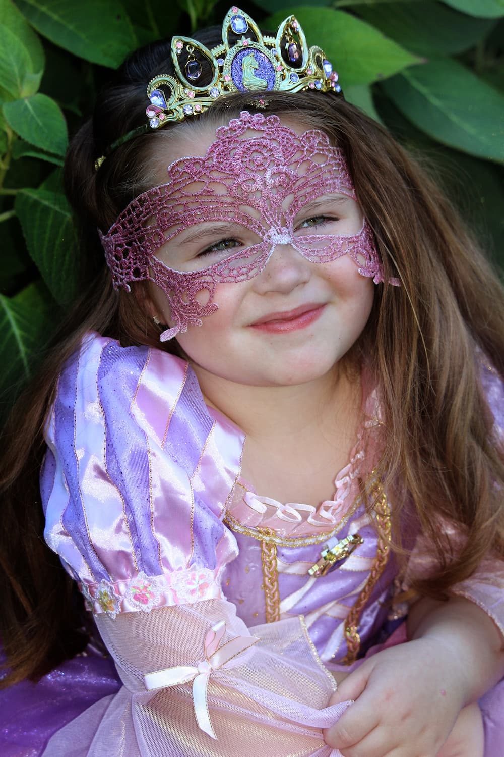 Kids Princess Rapunzel Mask - Pink