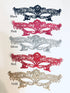 Elegant lace mask collection in five colors: black, pink, silver, red, and gold—perfect for masquerade events and themed parties.
