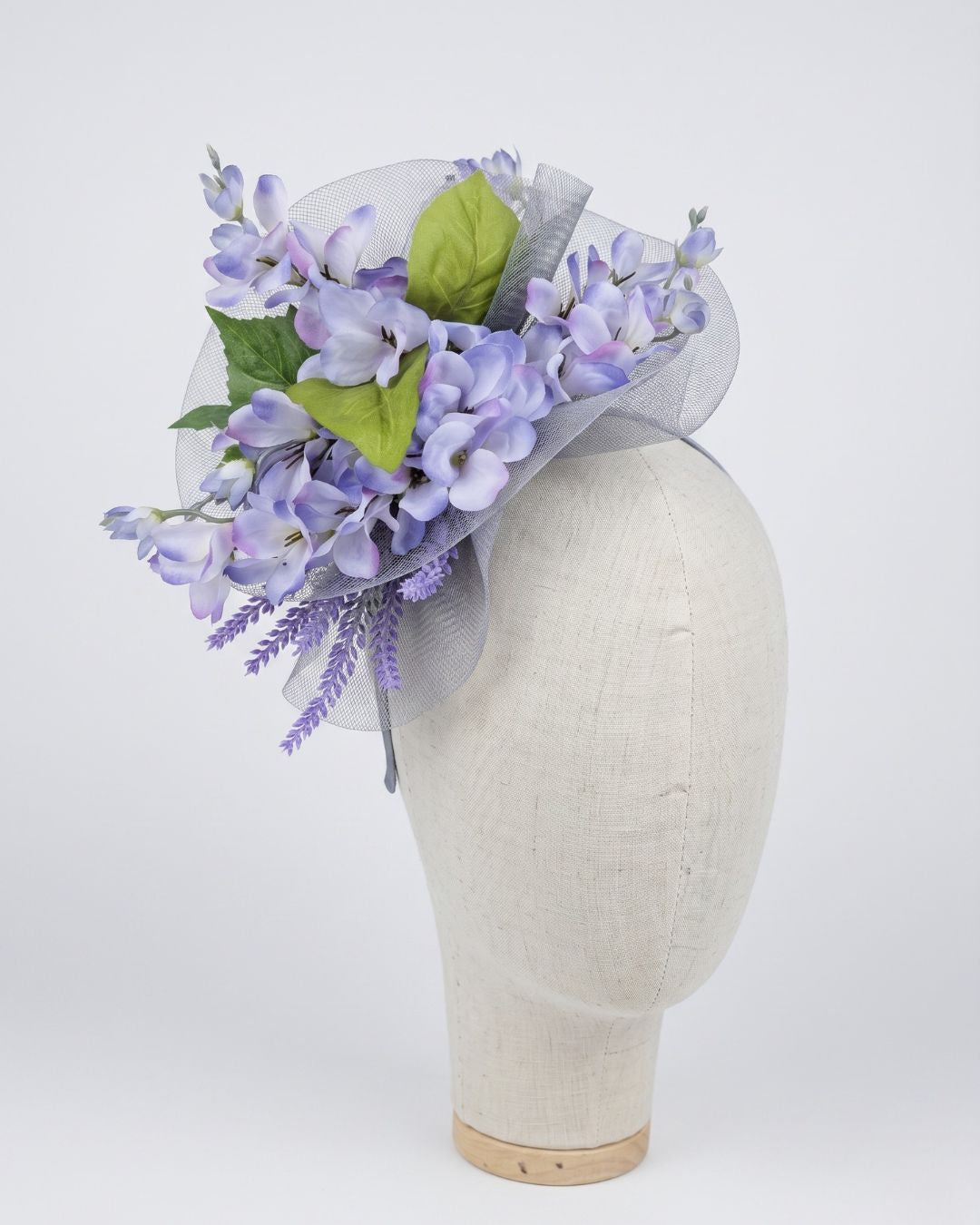 Lavender Meadow Fascinator - Purple