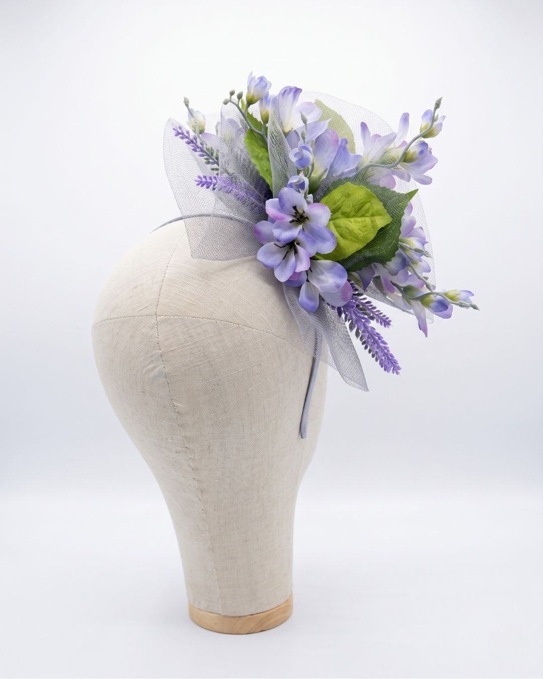Lavender Meadow Fascinator - Purple