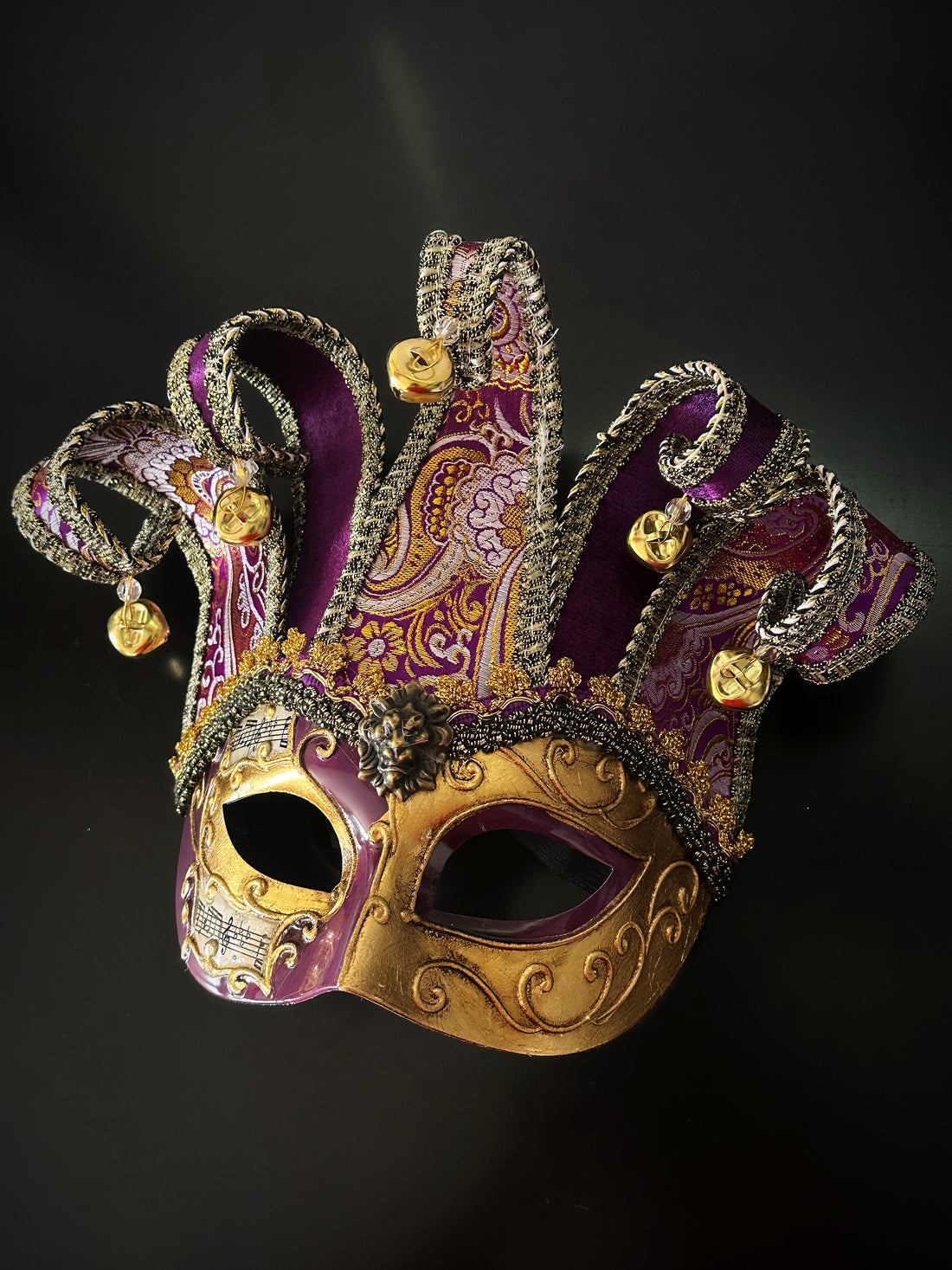 Jester Mask - Gold Purple