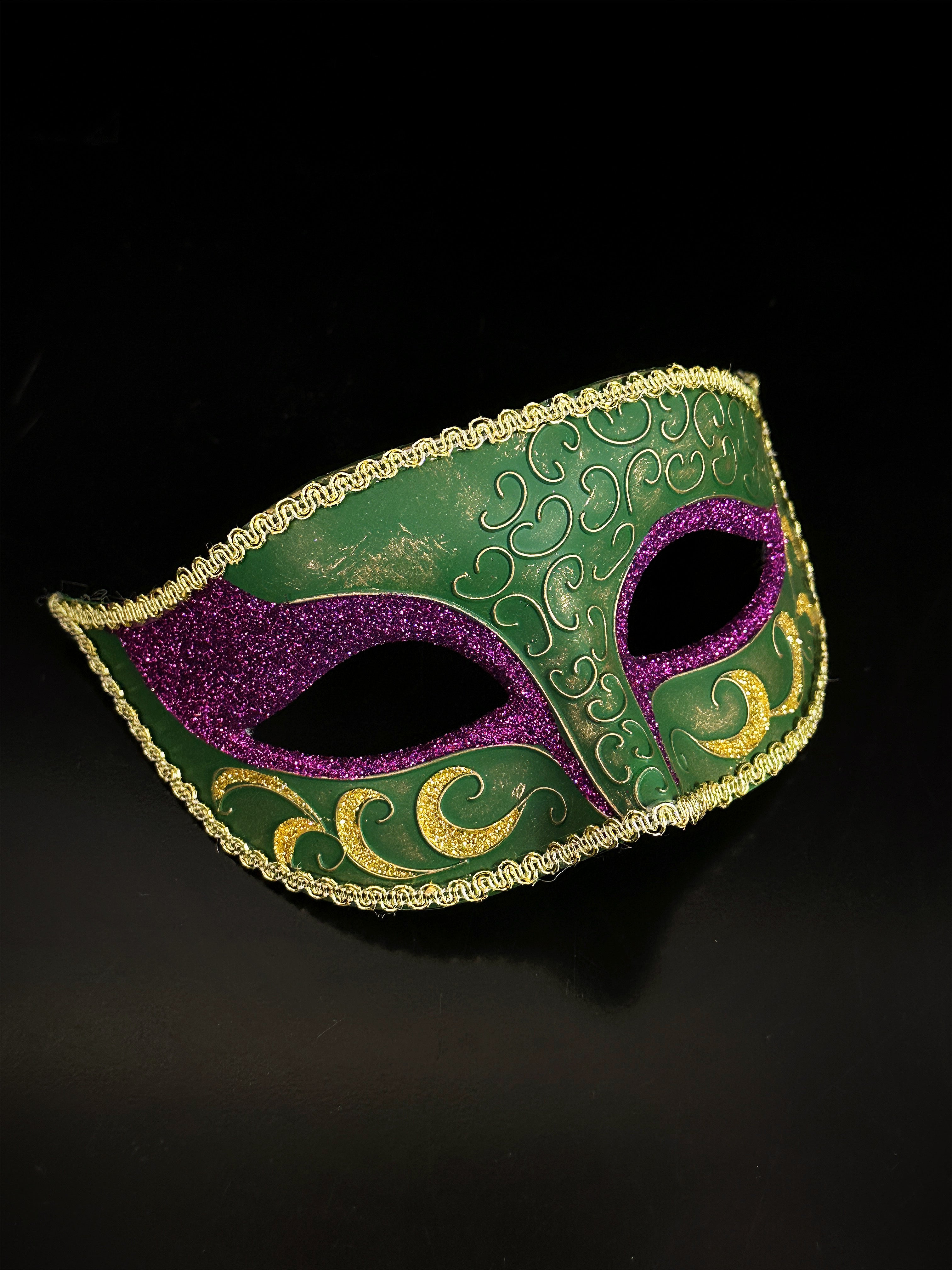 Mardi Gras Mask - Green