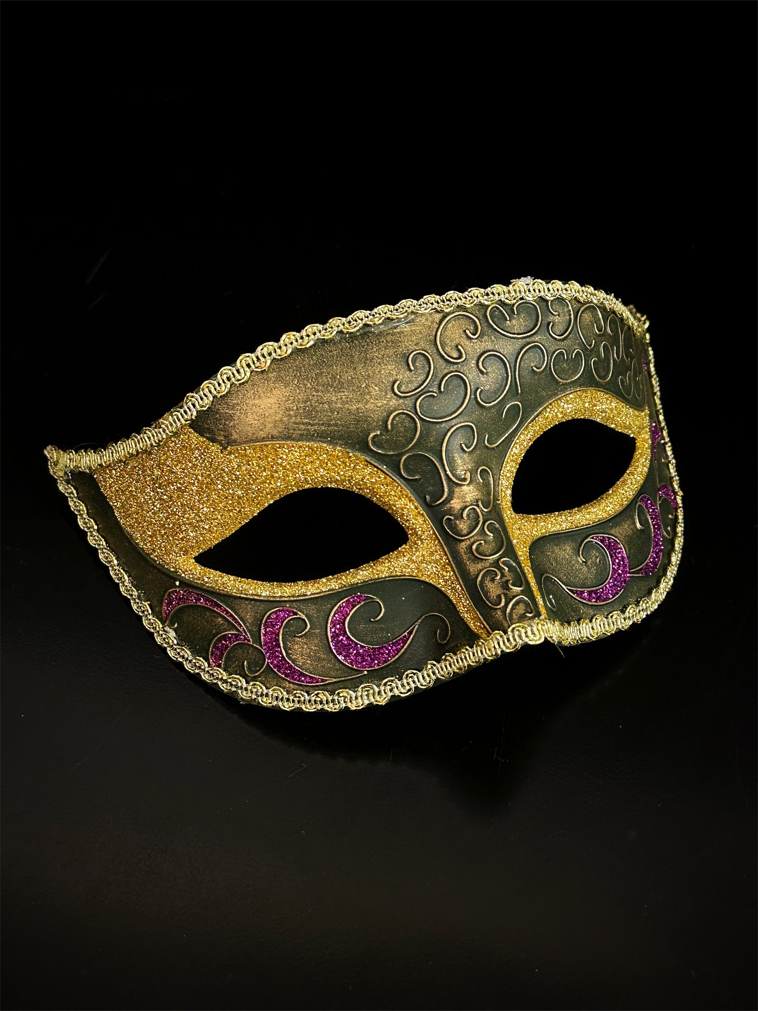 Mens Masquerade Mask Mardi Gras Green Gold Masquerade Store mens-masquerade-mask-mardi-gras-green-gold-masquerade-store