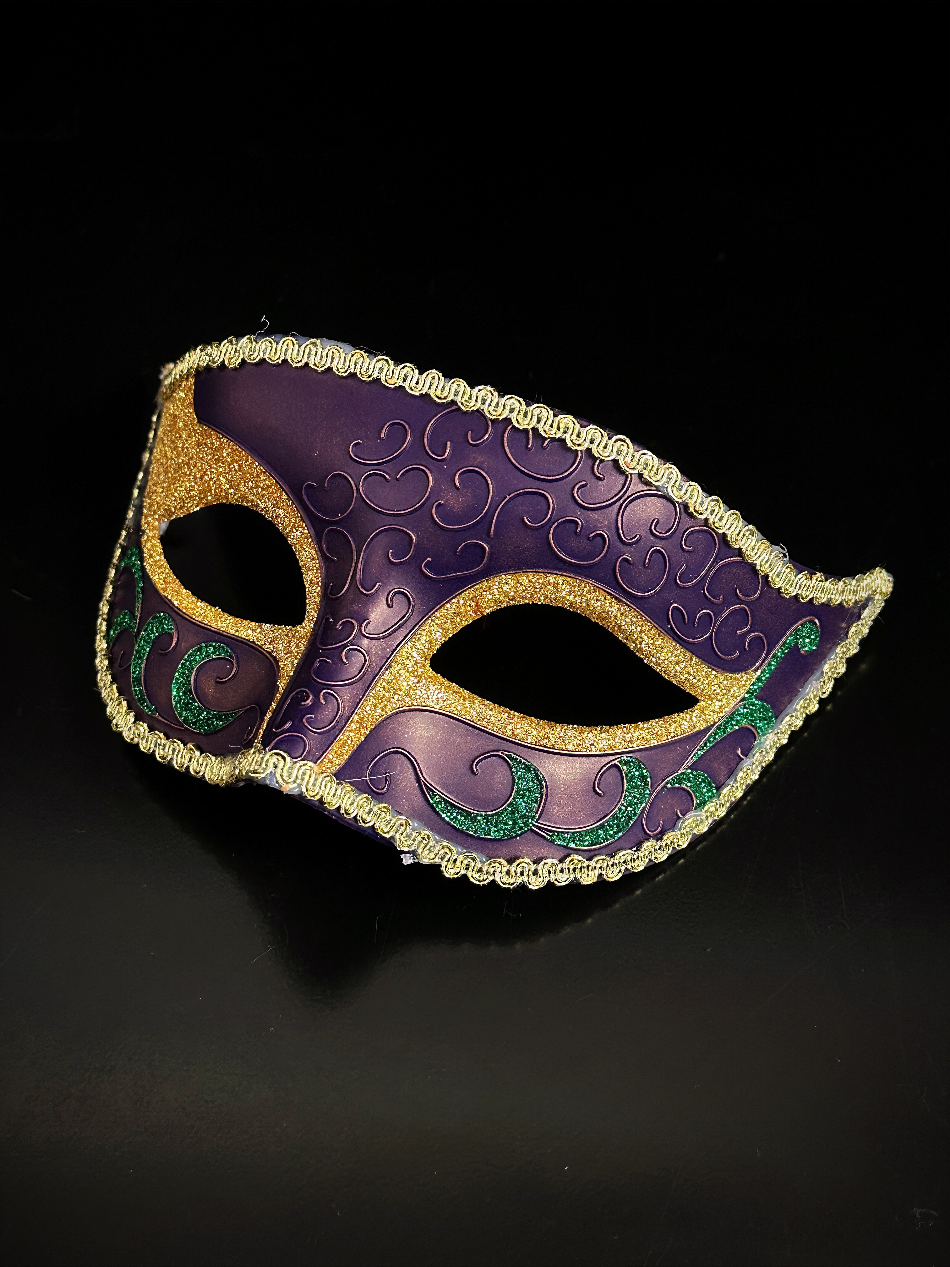 Mens Masquerade Mask Mardi Gras Purple