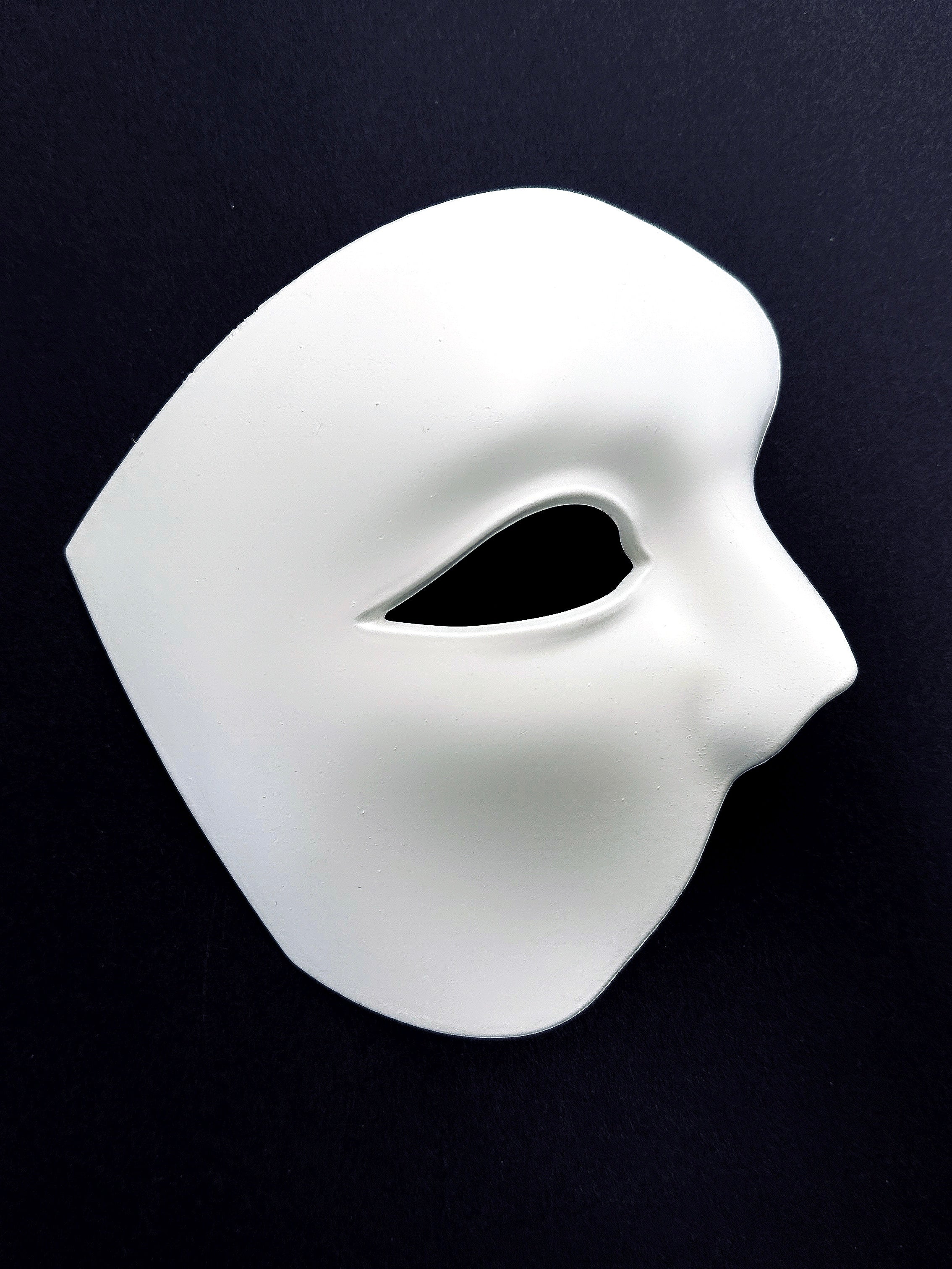 Men's Phantom of the Opera White Half Mask – Elegant Design ...