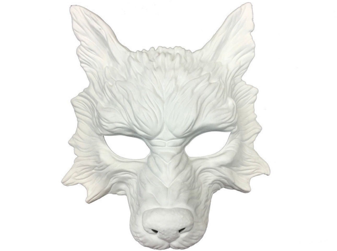 Wolf Fox Masks - White