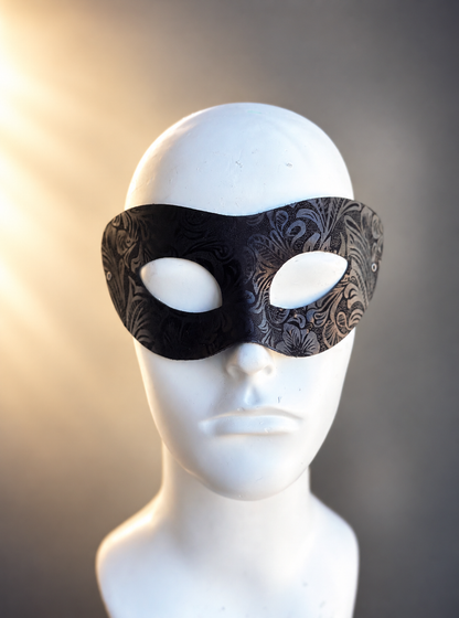 Midnight Damask Masquerade Mask