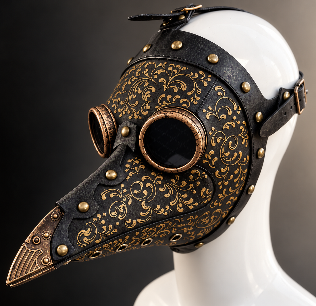 Grey Plague Mask - Filigree