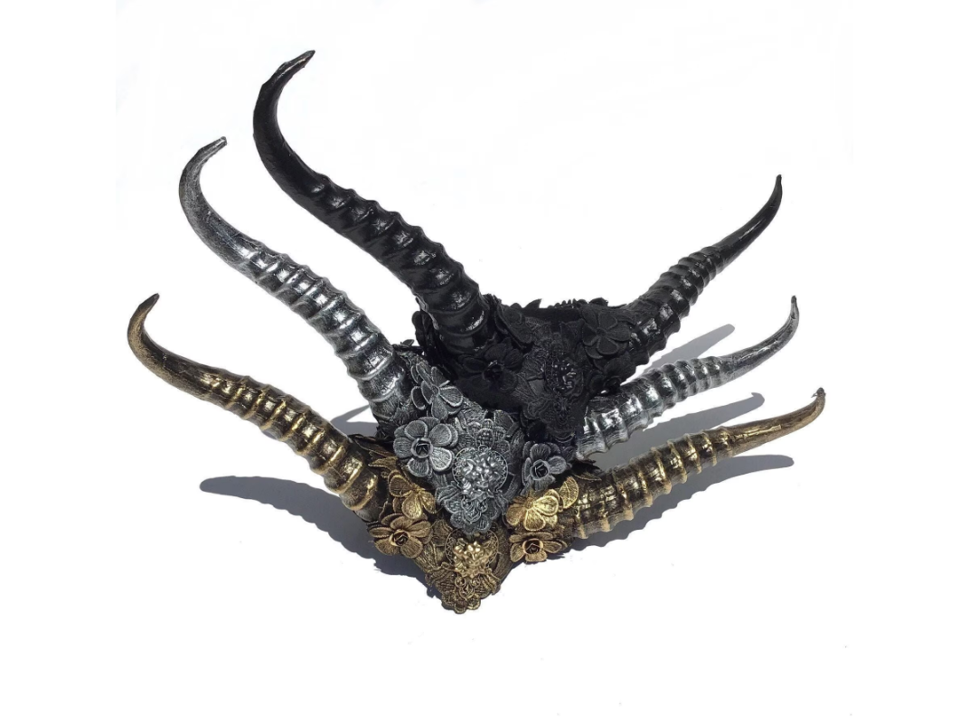 Long Horn Headdress - All Colors!