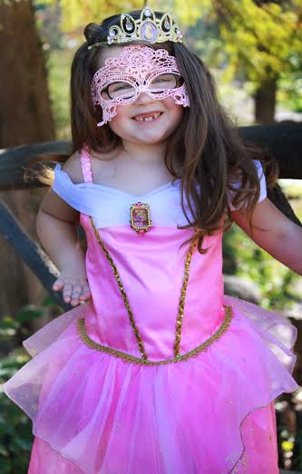 Kids Rapunzel Mask - Light Pink
