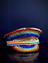 Sparkly rainbow gem hat with multicolor stones and glam pride flair, ideal for bold celebrations

