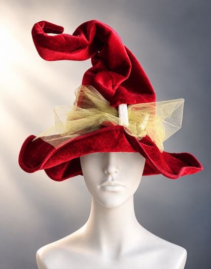 Crimson Gold Witch Hat