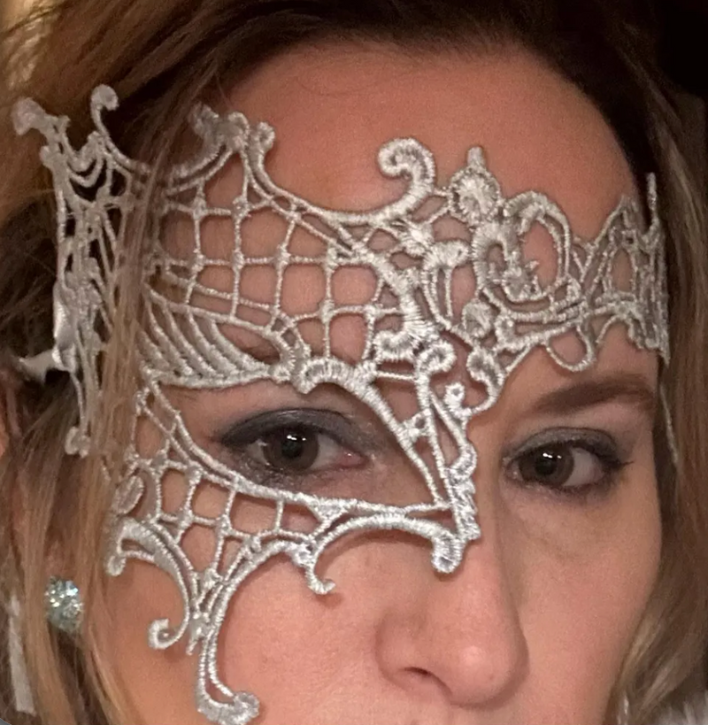 Merman Shell Mask – Green Pink Coral - Masquerade Store