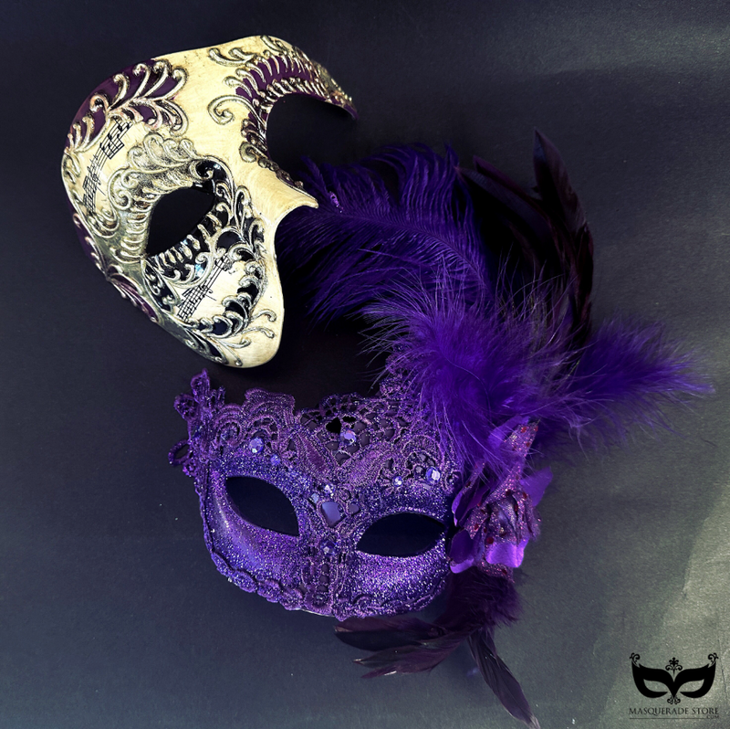 mask for prom dress Rose Gold Winged Heart Masquerade Mask