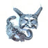 Horned silver masquerade masks for fantasy couples costume or gothic themed events