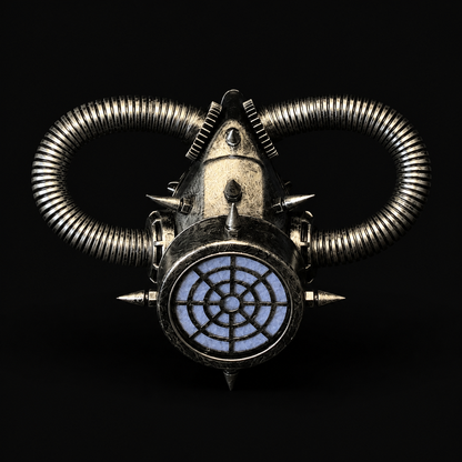 Silver Ironveil Steampunk Gas Mask